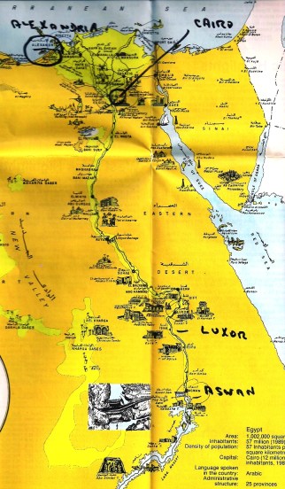 Map of Egypt