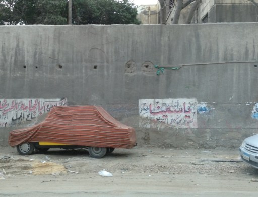 There is a taxi under this cover