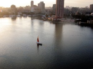 Cairo, the Nile and its Felucas