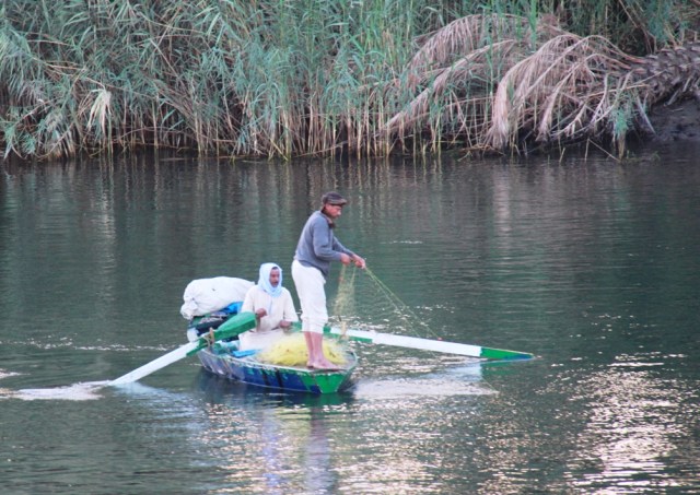 Fishing on the Nile near Luxor