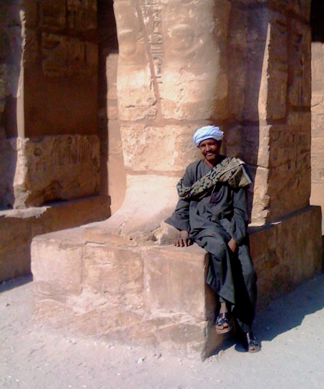 Guard at Karnak Temple 