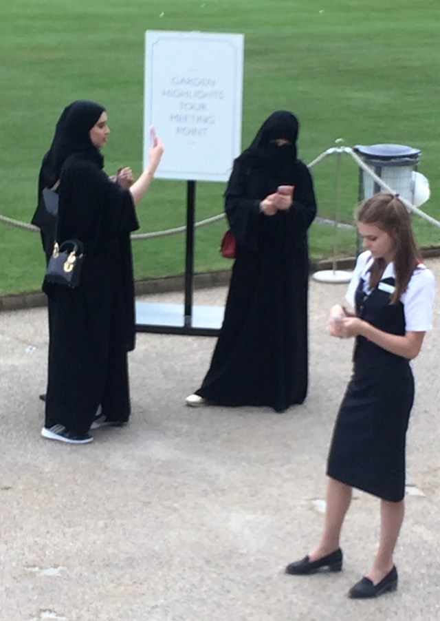 During a visit to Buckingham Palace in London